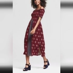 Smocked Midi Dress